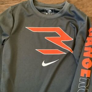 Nike 3 Brand Russell Wilson Boys Long Sleeve Thermal shirt Medium Dange Russ